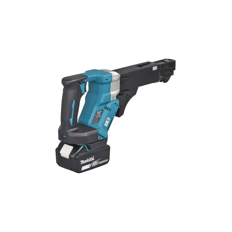 Makita Akku-Magazinschrauber DFR551RTJ, 18Volt(schwarz/blau, 2x Li-Ionen-Akku 5,0Ah, im MAKPAC Gr.3)
