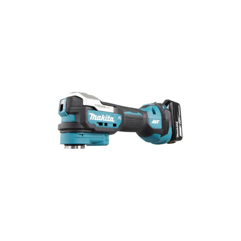 Makita Akku-Multifunktions-Werkzeug DTM52T1JX2, 18Volt(blau/schwarz, Li-Ionen-Akku 5,0 Ah, MAKPAC)