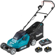 Makita Akku-Rasenmäher DLM382PM2, 36Volt (2x18Volt)(blau/schwarz, 2x Li-Ionen Akku 4,0Ah)