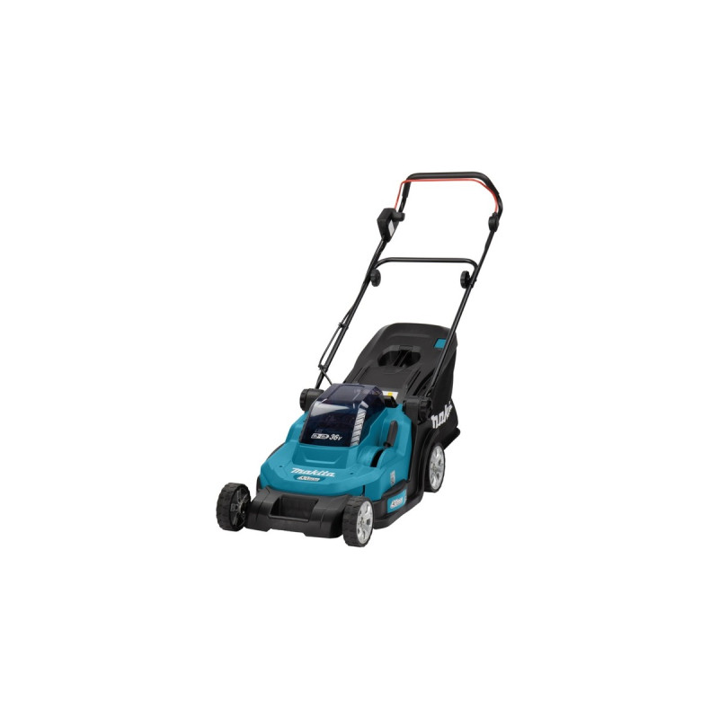Makita Akku-Rasenmäher DLM432PT2, 36Volt (2x18Volt)(blau/schwarz, 2x Li-Ion Akku 5,0Ah)