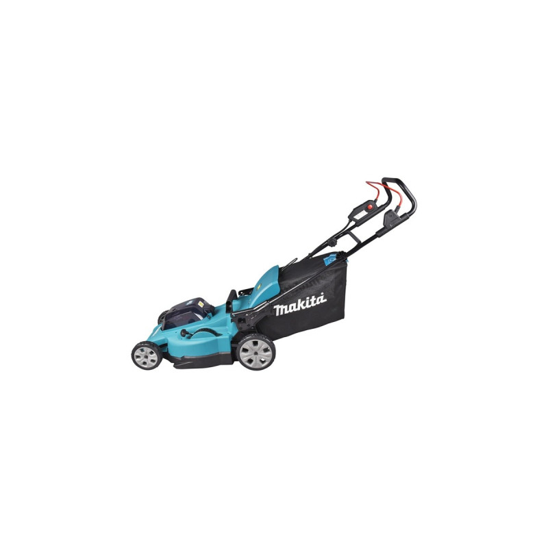 Makita Akku-Rasenmäher DLM480PT2, 36Volt (2x18Volt)(blau/schwarz, 2x Li-Ionen Akku 5,0Ah)