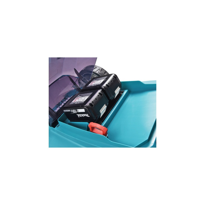 Makita Akku-Rasenmäher DLM480PT2, 36Volt (2x18Volt)(blau/schwarz, 2x Li-Ionen Akku 5,0Ah)