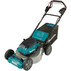 Makita Akku-Rasenmäher DLM536PT2, 36Volt (2x18Volt)(blau/schwarz, 2x Li-Ionen Akku 5,0Ah, mit Radantrieb)