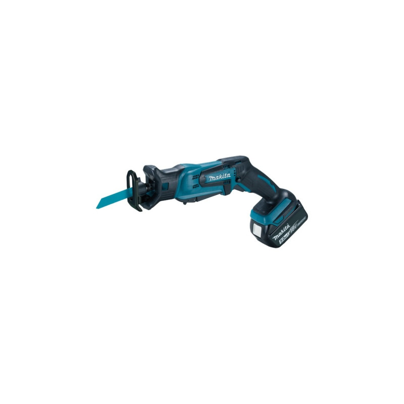 Makita Akku-Reciprosäge DJR183RT1J, 18 Volt, Säbelsäge(blau/schwarz, Li-Ionen Akku 5,0 Ah, in MAKPAC Gr.2)