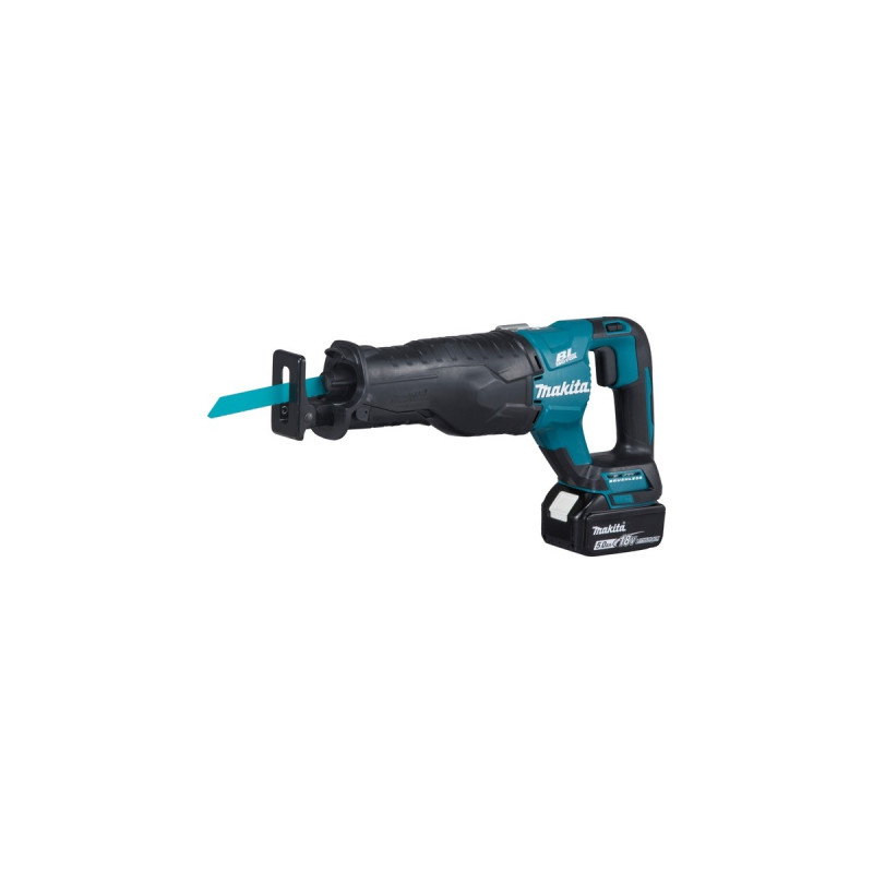 Makita Akku-Reciprosäge DJR187RT, 18 Volt, Säbelsäge(blau/schwarz, Li-Ionen Akku 5,0Ah)
