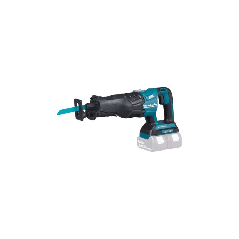 Makita Akku-Reciprosäge DJR360ZK, 36Volt (2x18V), Säbelsäge(blau/schwarz, ohne Akku und Ladegerät)