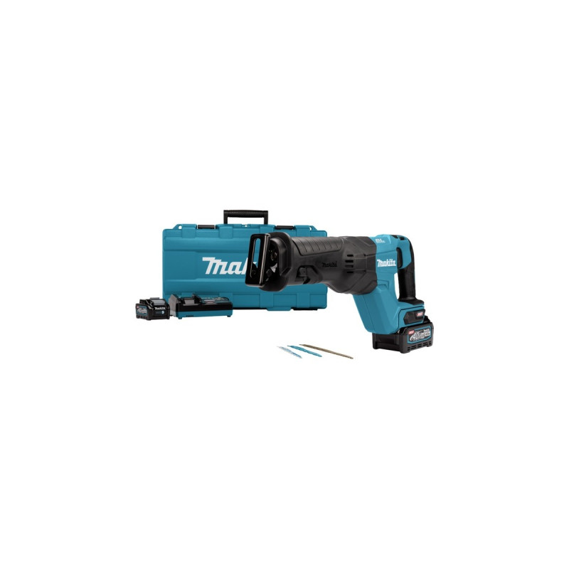 Makita Akku-Reciprosäge JR001GM201 XGT, 40Volt, Säbelsäge(blau/schwarz, 2x Li-Ion XGT Akku 4,0Ah, Koffer)