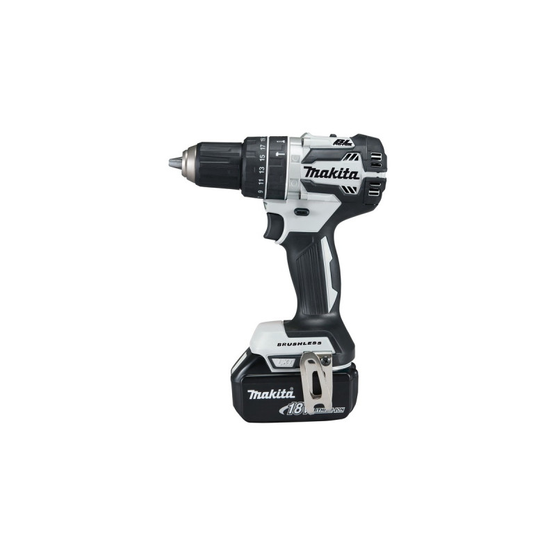 Makita Akku-Schlagbohrschrauber DHP484RGJW, 18 Volt(weiß/schwarz, 2x Li-Ionen Akku 6,0Ah, MAKPAC Gr.2)