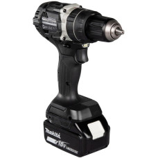 Makita Akku-Schlagbohrschrauber DHP484T4JB, 18 Volt, Sonderfarbe(schwarz, 4x Li-Ionen Akku 5,0Ah, MAKPAC Gr.2)