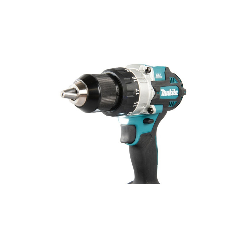 Makita Akku-Schlagbohrschrauber DHP486RTJ, 18Volt(blau/schwarz, 2x Li-Ionen Akku 5,0Ah, MAKPAC)