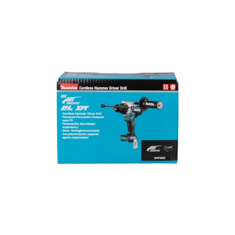 Makita Akku-Schlagbohrschrauber DHP486Z, 18Volt(blau/schwarz, ohne Akku und Ladegerät)