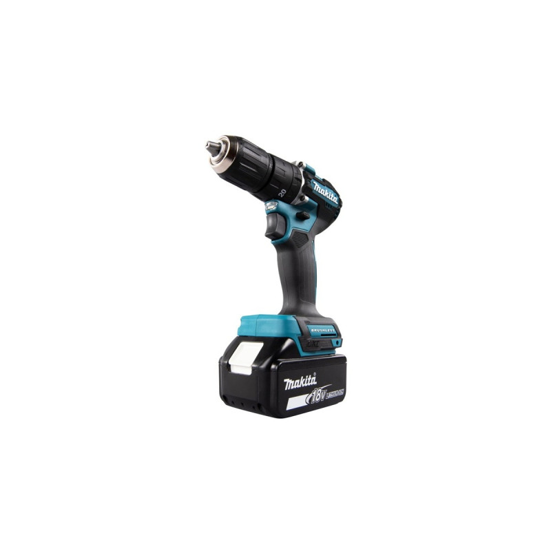 Makita Akku-Schlagbohrschrauber DHP487RAJ, 18Volt(blau/schwarz, 2x Li-Ionen Akku 2,0Ah, MAKPAC)