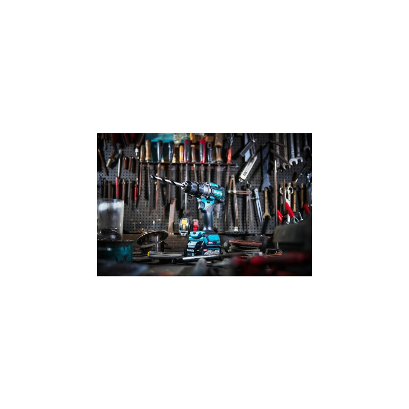 Makita Akku-Schlagbohrschrauber HP001GZ XGT, 40Volt(blau/schwarz, ohne Akku und Ladegerät)