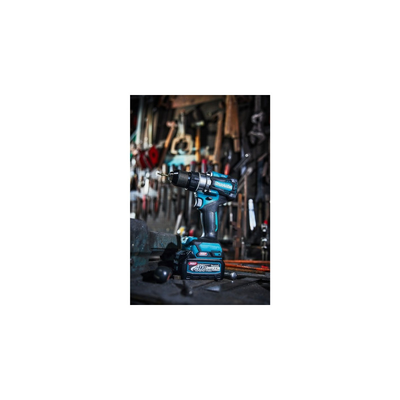 Makita Akku-Schlagbohrschrauber HP001GZ XGT, 40Volt(blau/schwarz, ohne Akku und Ladegerät)