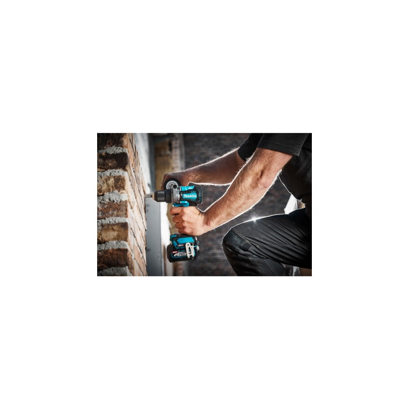 Makita Akku-Schlagbohrschrauber HP001GZ XGT, 40Volt(blau/schwarz, ohne Akku und Ladegerät)