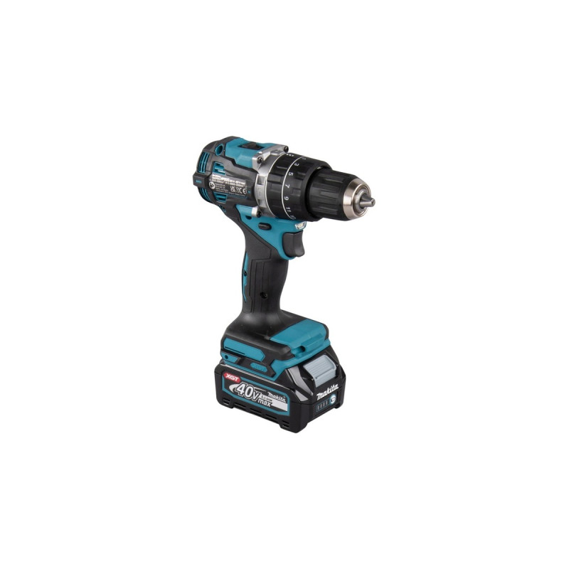 Makita Akku-Schlagbohrschrauber HP002GA202 XGT, 40Volt(blau/schwarz, 2x Li-Ion XGT Akku 2,0Ah, MAKPAC)