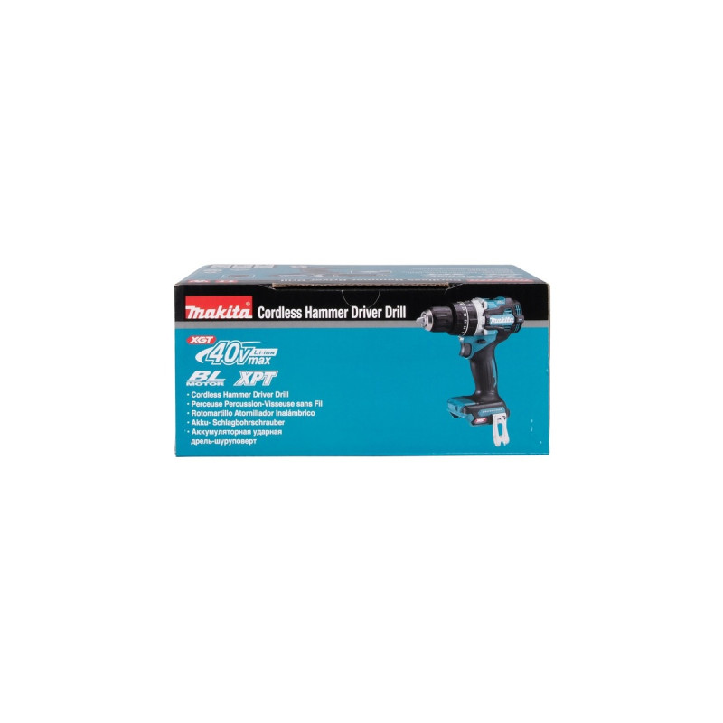 Makita Akku-Schlagbohrschrauber HP002GZ XGT, 40Volt(blau/schwarz, ohne Akku und Ladegerät, Outlet)