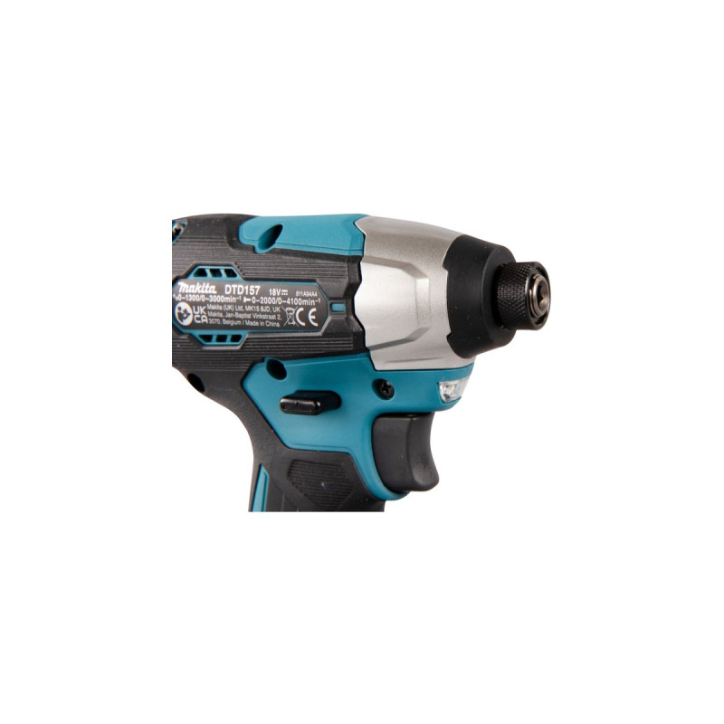 Makita Akku-Schlagschrauber DTD157Z, 18Volt(blau/schwarz, ohne Akku und Ladegerät)