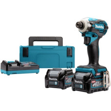 Makita Akku-Schlagschrauber TD001GD201 XGT, 40Volt(blau/schwarz, 2x Li-Ion XGT Akku 2,5Ah, in MAKPAC Gr.2)