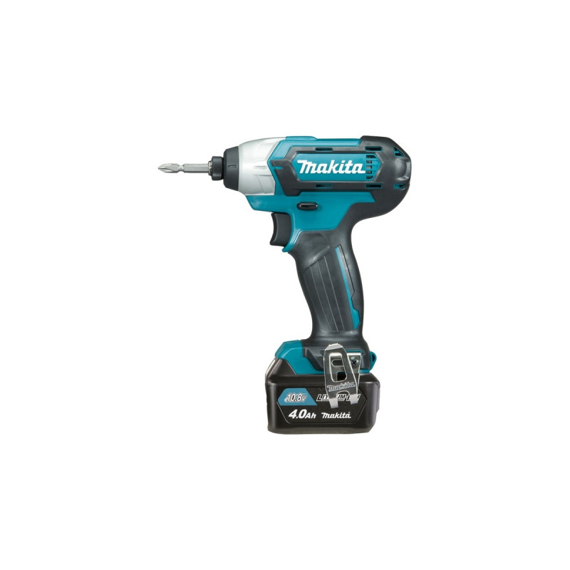 Makita Akku-Schlagschrauber TD110DSMJ, 10,8Volt(blau/schwarz, 2x Li-Ionen-Akku 4,0Ah, in MAKPAC Gr.1)