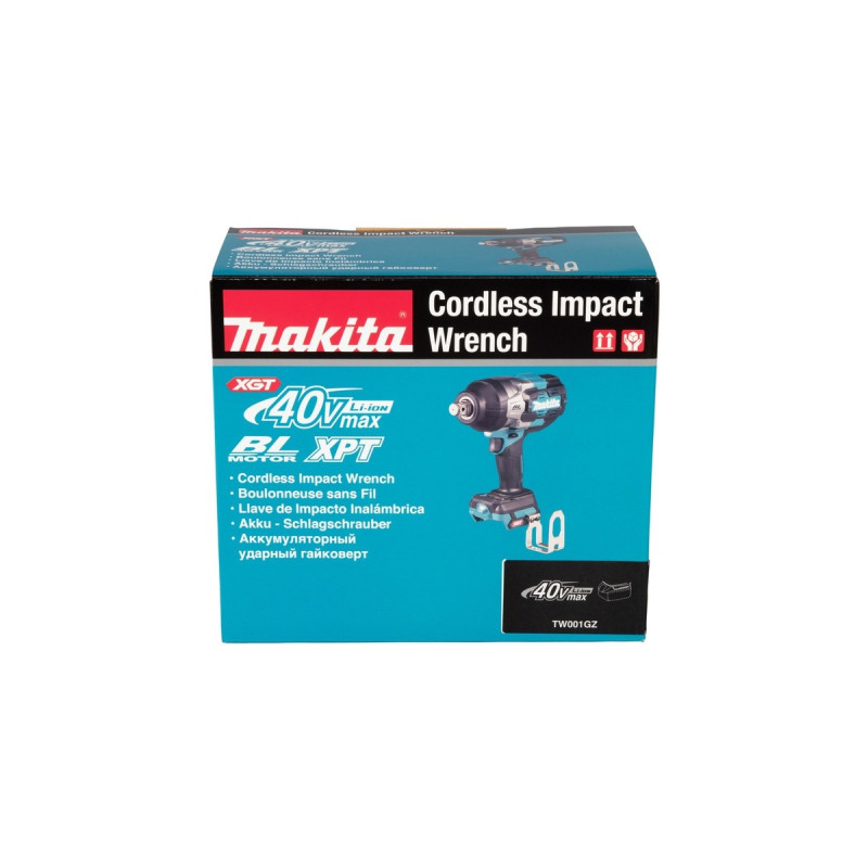 Makita Akku-Schlagschrauber TW001GZ XGT, 40Volt(blau/schwarz, ohne Akku und Ladegerät)