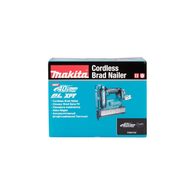 Makita Akku-Stauchkopfnagler FN001GZ, 40Volt(blau/schwarz, ohne Akku und Ladegerät)