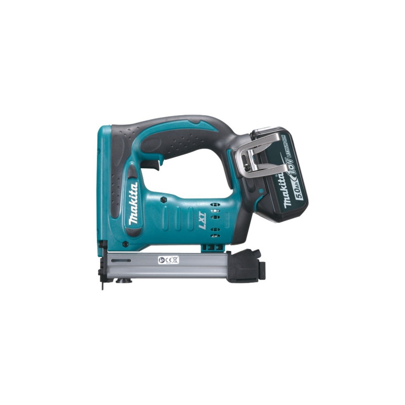 Makita Akku-Tacker DST221RTJ, 18 Volt, Elektrotacker(blau/schwarz, 2x Li-Ionen-Akku 5,0Ah, im MAKPAC Gr.2)