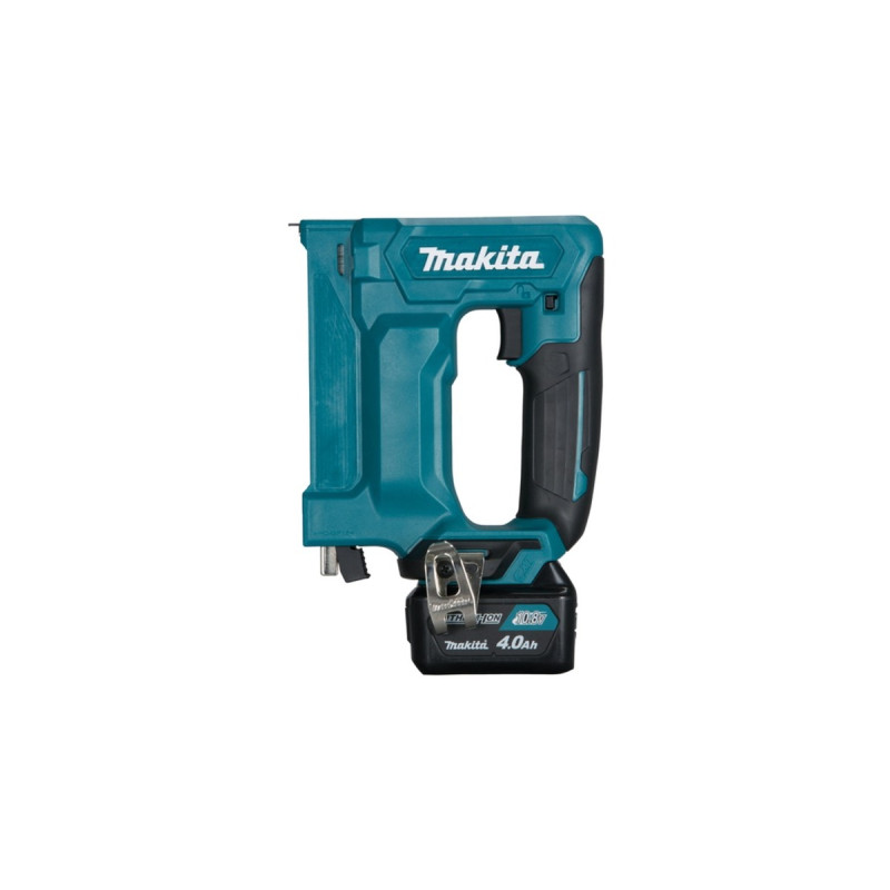 Makita Akku-Tacker ST113DSMJ, 10,8 Volt, Elektrotacker(blau/schwarz, 2x Li-Ionen-Akku 4,0Ah, im MAKPAC Gr.1)