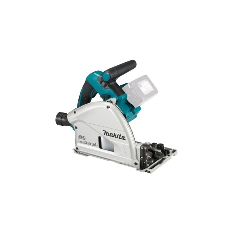 Makita Akku-Tauchsäge DSP601ZJU, 56mm, Bluetooth, 36Volt (2x18V), Handkreissäge(blau/schwarz, ohne Akku und Ladegerät)