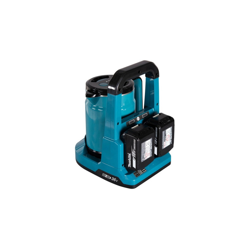 Makita Akku-Wasserkocher DKT360Z 2x18V(blau/schwarz, 0,8 Liter)