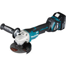 Makita Akku-Winkelschleifer DGA515RTJ, 18Volt(blau/schwarz, 2x Li-Ionen Akku 5,0Ah, MAKPAC Gr. 2)