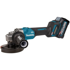 Makita Akku-Winkelschleifer GA008GM201 XGT, 40Volt(blau/schwarz, 2x Li-Ion XGT Akku 4,0Ah, MAKPAC Gr.4)