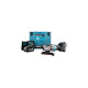 Makita Akku-Winkelschleifer GA013GM201 XGT, 40Volt(blau/schwarz, 2x Li-Ion XGT Akku 4,0Ah, MAKPAC Gr.4)