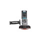 Makita Akku-Winkelschleifer GA016GM201 XGT, 40Volt(blau/schwarz, 2x Li-Ion XGT Akku 4,0Ah, MAKPAC Gr.4)