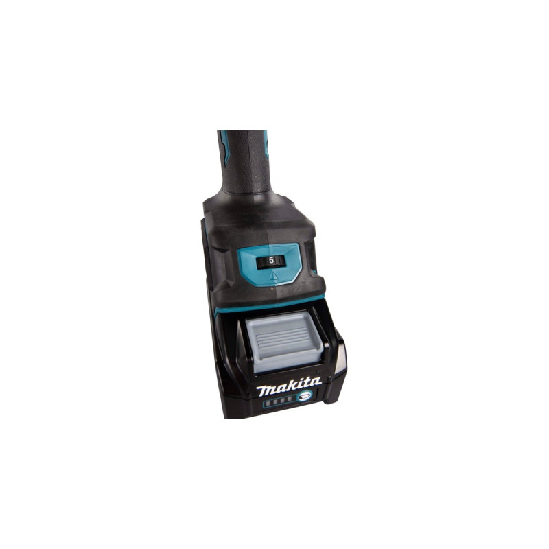Makita Akku-Winkelschleifer GA023GM201 XGT, 40Volt(blau/schwarz, 2x Li-Ion XGT Akku 4,0Ah, MAKPAC)