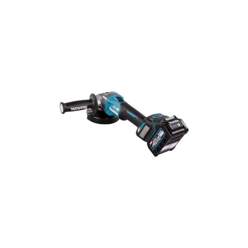 Makita Akku-Winkelschleifer GA023GM201 XGT, 40Volt(blau/schwarz, 2x Li-Ion XGT Akku 4,0Ah, MAKPAC)