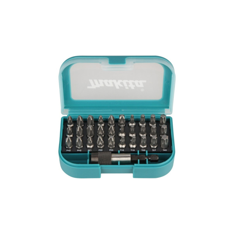 Makita Bit-Satz 31-teilig(blau, 1/4