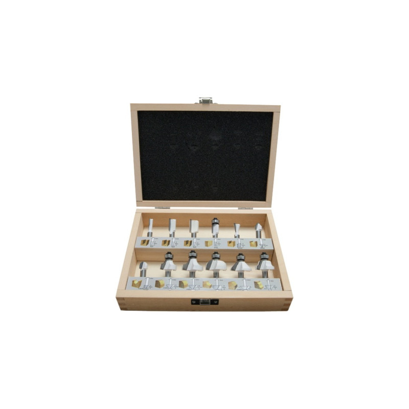 Makita Fräser-Set D-53556, 12-teilig(8mm Schaft)