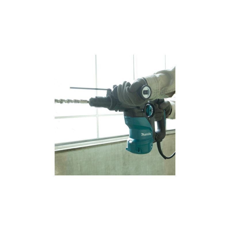 Makita Kombihammer HR3012FCJ, SDS plus, Bohrhammer(blau/schwarz, 1.050 Watt, MAKPAC Gr.4)