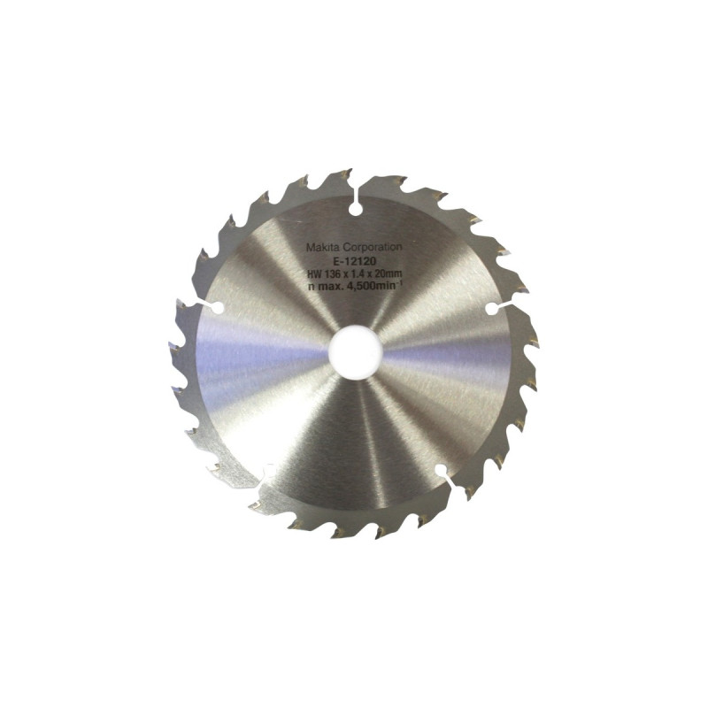 Makita Kreissägeblatt EFFICUT E-12120, Ø 136mm, 25Z(Bohrung 20mm, für Akku-Sägen)