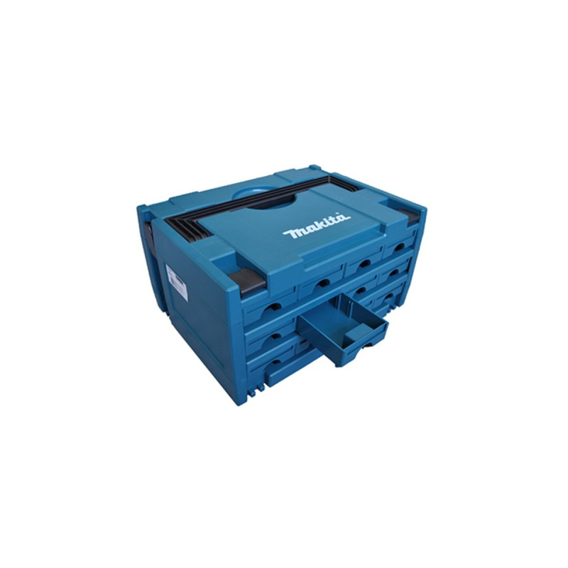 Makita MAKSTOR Modell 3.12, Werkzeugkiste(blau, 12 Schubladen)