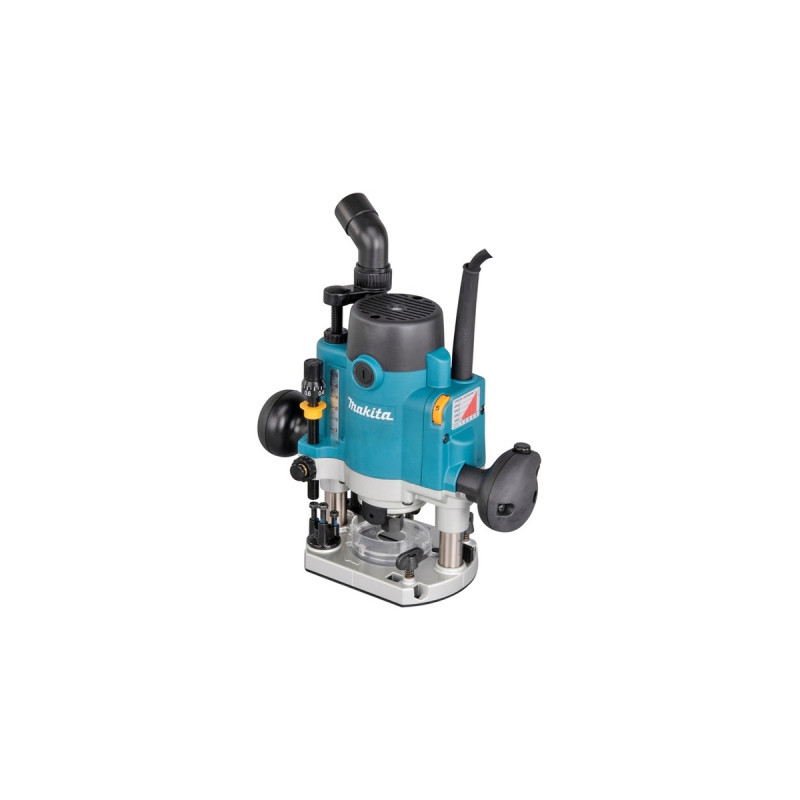 Makita Oberfräse RP1111CJFA(blau/schwarz, 1.100 Watt, MAKPAC Gr.3, inkl. 12-teiliges Fräser-Set)