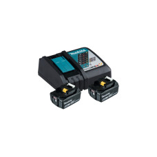Makita Power Source Kit Li 18,0V 5Ah, Set(schwarz,2x Akku BL1850B, 1x Ladegerät DC18RC)