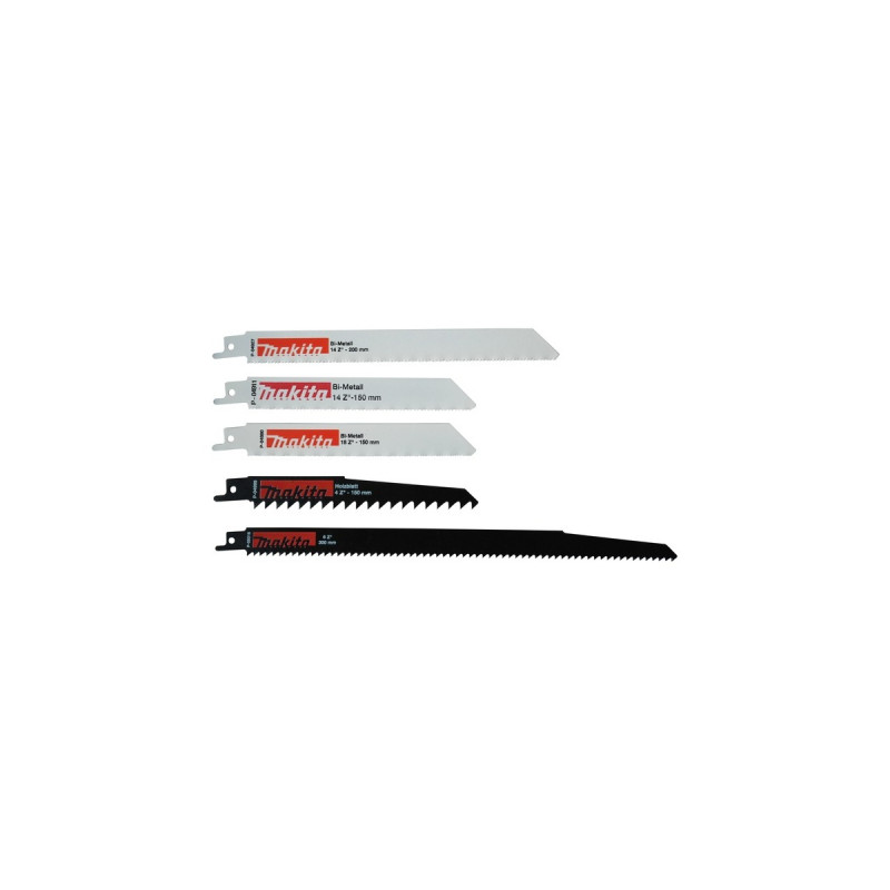Makita Reciprosägeblatt-Satz P-83945, 5-teilig(Länge 150 - 300mm)