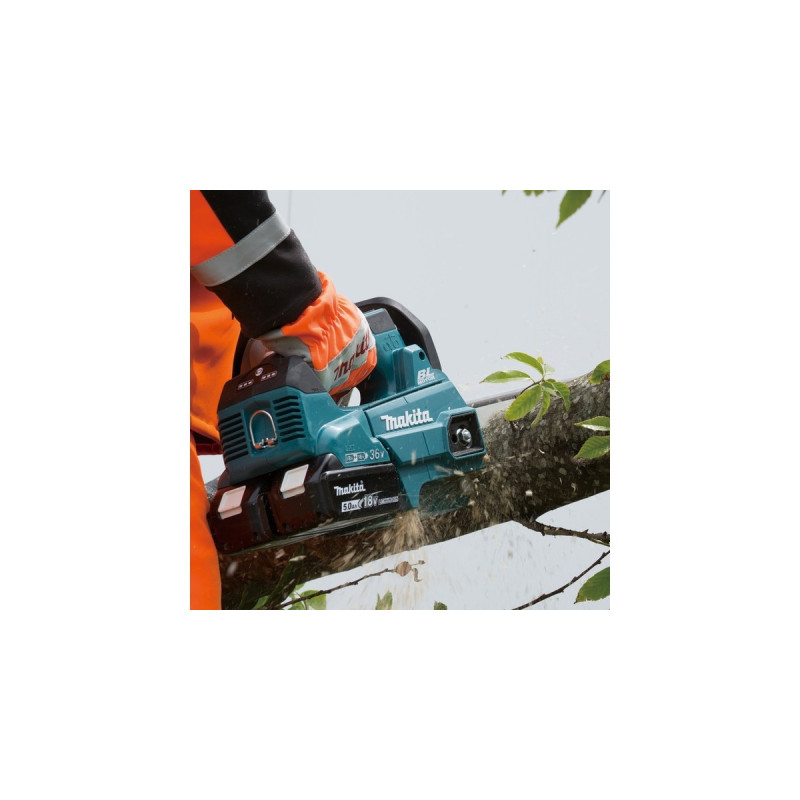 Makita Top Handle Akku-Kettensäge DUC256Z, 36Volt (2x18V), Elektro-Kettensäge(blau/schwarz, ohne Akku und Ladegerät)