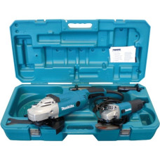 Makita Winkelschleifer-Set DK0052G (GA9020R + 9558NBR)(blau/schwarz, 2.200 Watt)