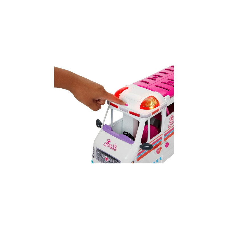Mattel Barbie 2-in-1 Krankenwagen Spielset, Spielfahrzeug