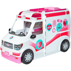 Mattel Barbie 2-in-1 Krankenwagen Spielset (mit Licht & Geräuschen), Spielfahrzeug