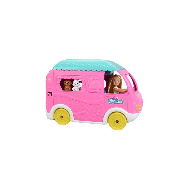 Mattel Barbie Chelsea 2-in-1 Camper, Spielfahrzeug