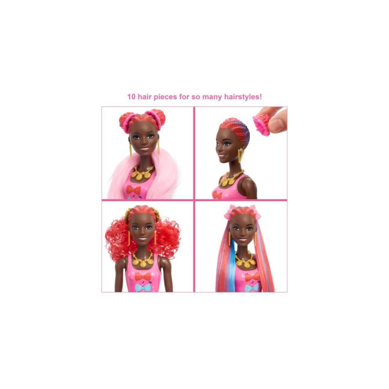 Mattel Barbie Color Reveal Glitzer! Haarwechsel Puppe Glitzerblau mit 25 Überraschungen